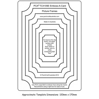 (PCA-TC4105E)Emboss-A-Card Picture Frames