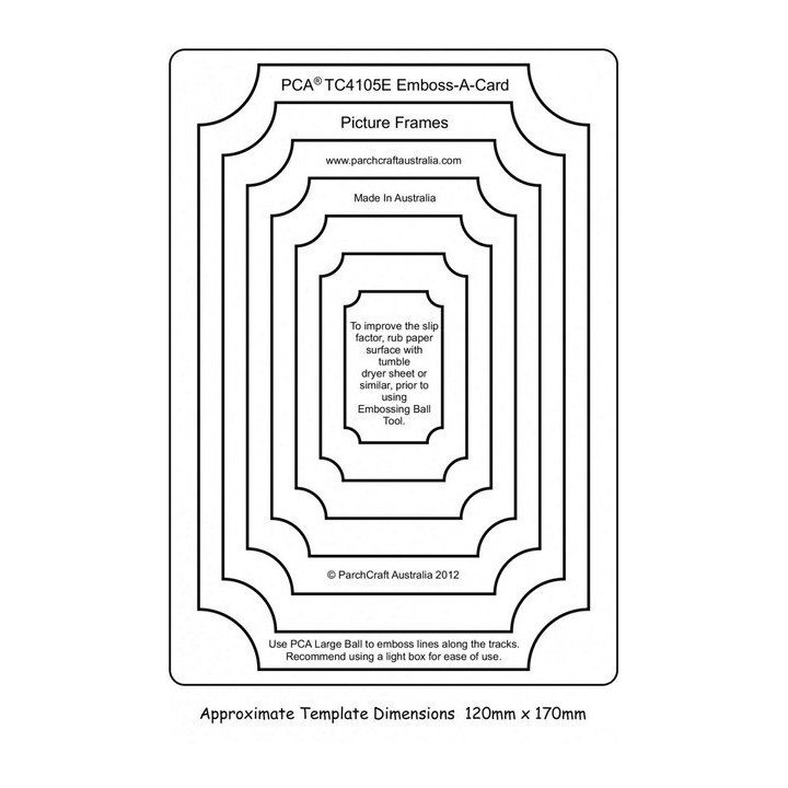 (PCA-TC4105E)Emboss-A-Card Picture Frames