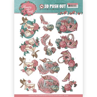 (SB10339)3D Pushout - Yvonne Creations - Flowers with a Twist - Flowers with a Twist