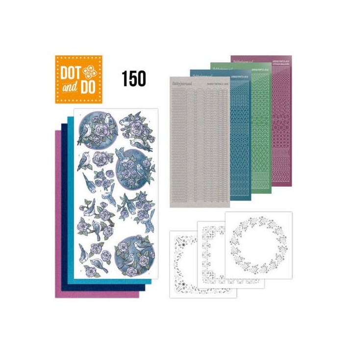 (DODO150)Dot and Do 150 Birds in Purple