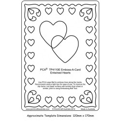 (PCA-TC4110E)Emboss-A-Card Entwined Hearts