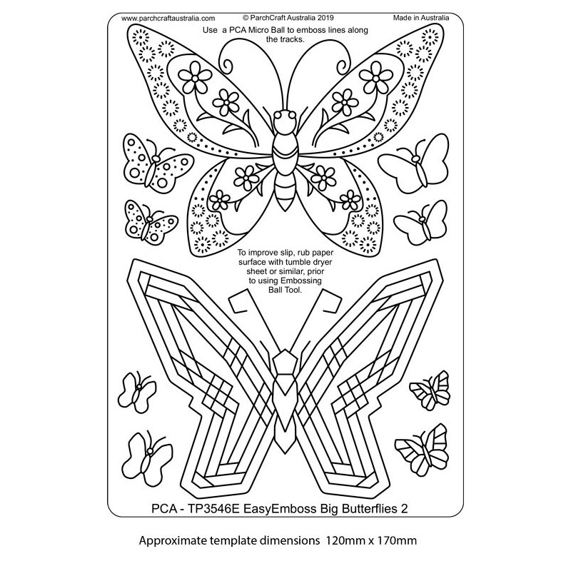 (TP3546E)PCA® - EasyEmboss Big Butterflies - 2