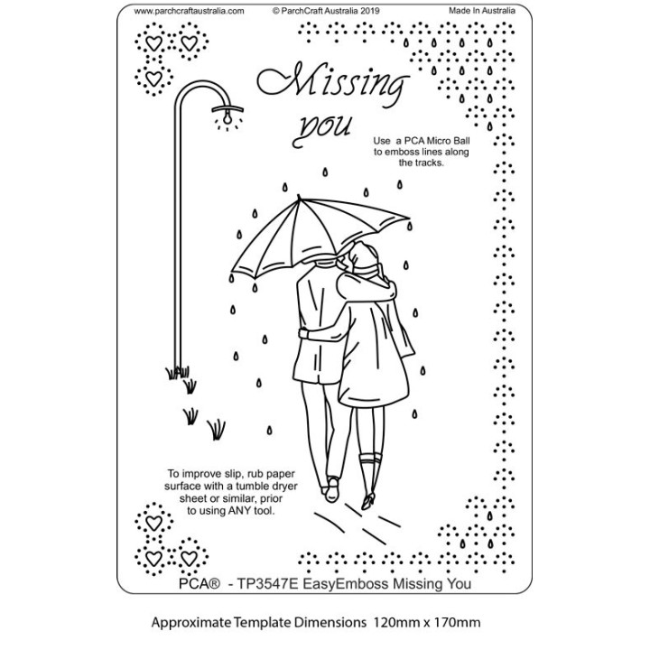 (TP3547E)PCA® - EasyEmboss Missing You