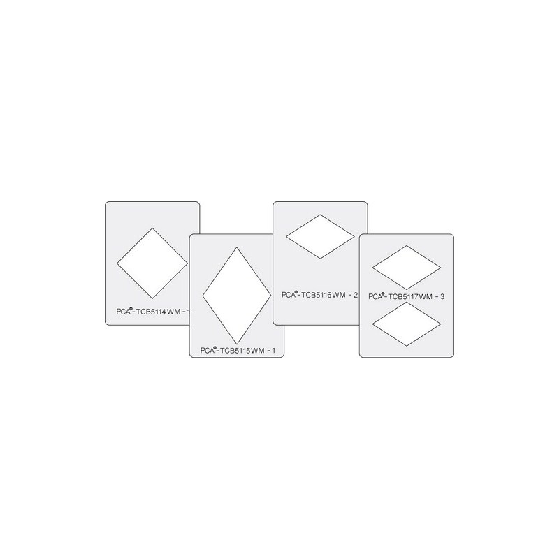 (PCA-TCB5100W)SMALL WINDOW MAKERS Set of 4 (Diamond Shapes) - C