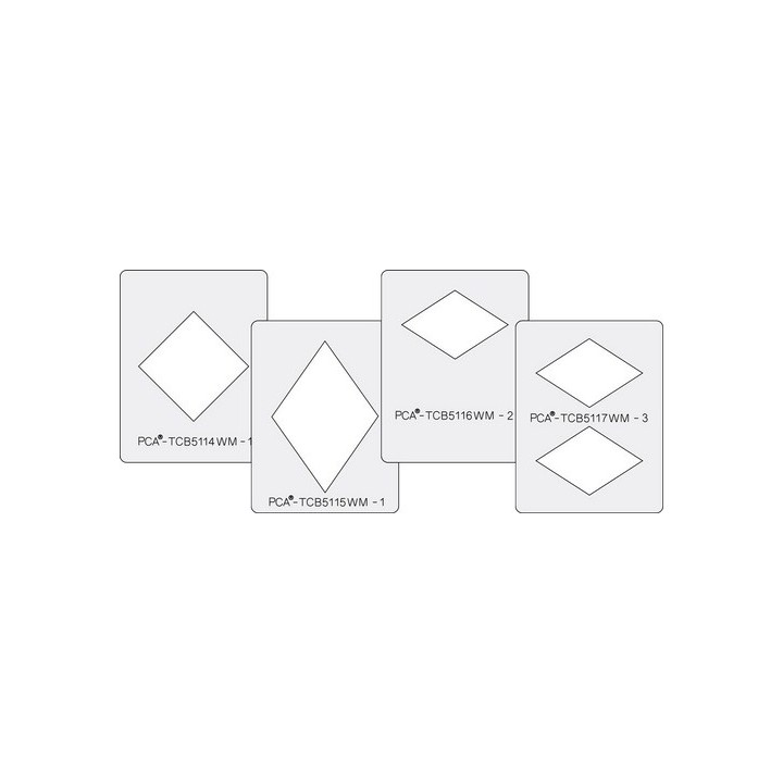 (PCA-TCB5100W)SMALL WINDOW MAKERS Set of 4 (Diamond Shapes) - C