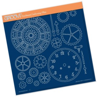 (GRO-OB-41236-15)Groovi Plate A4 CLOCK FACES