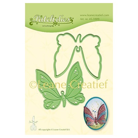 (45.5909)Lea'bilitie Cutting/Embossing Patch die Nested Butterfly