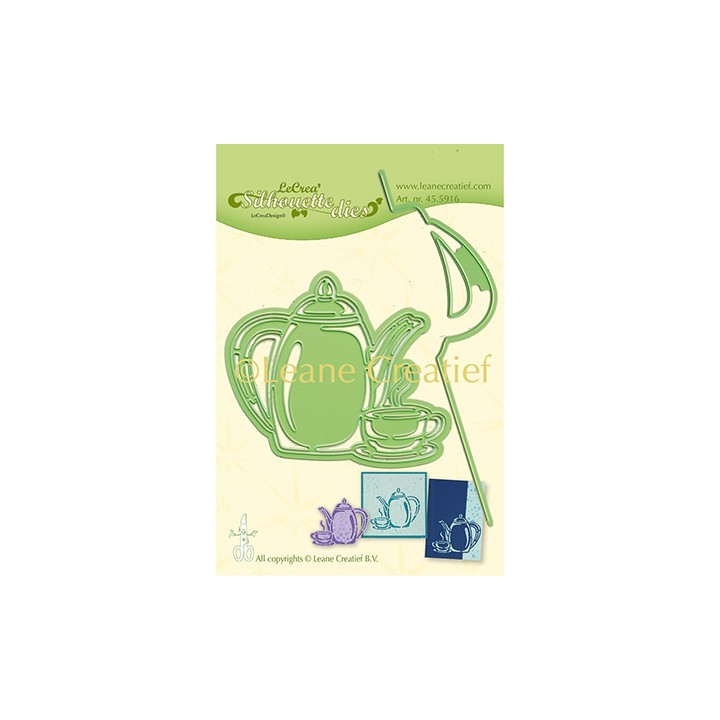 (45.5916)Lea'bilitie Cutting/Embossing Patch die Nested Coffee Time silhouette