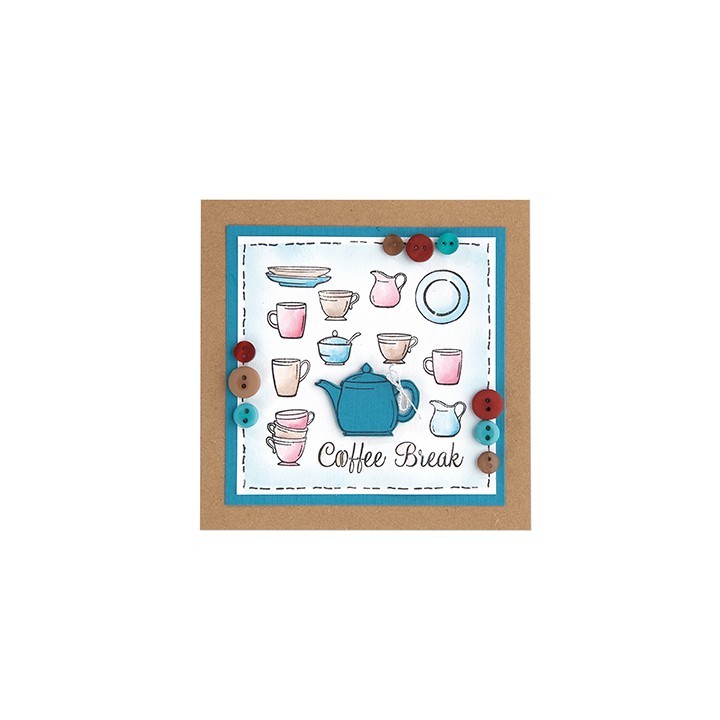 (55.5930)Clear Stamp Coffee service
