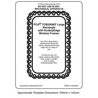 (PCA-TCB5204E)WINDOW FRAMES - Large Rectangles with ScallopEdge