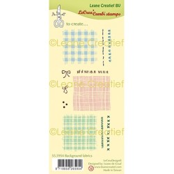 (55.5954)Clear Stamp Background Fabrics and Stitches