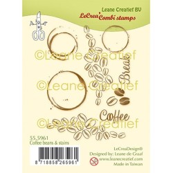 (55.5961)Clear Stamp Coffee Beans & Stains