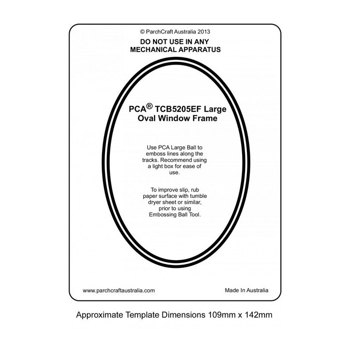 (PCA-TCB5205E)WINDOW FRAMES - Large Oval