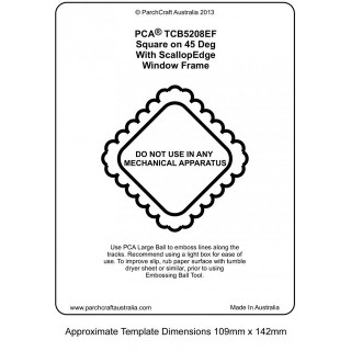 (PCA-TCB5208E)WINDOW FRAMES - Square on 45 deg ScallopEdge