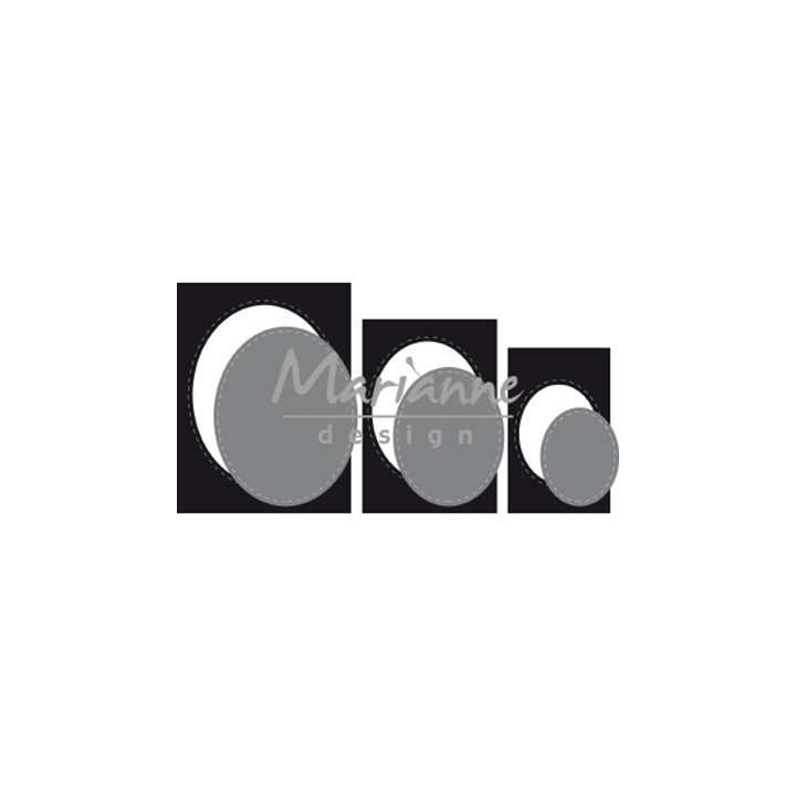 (CR1467)Craftables Basic passe-partouts Ovals