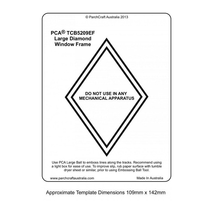 (PCA-TCB5209E)WINDOW FRAMES - Large Diamond