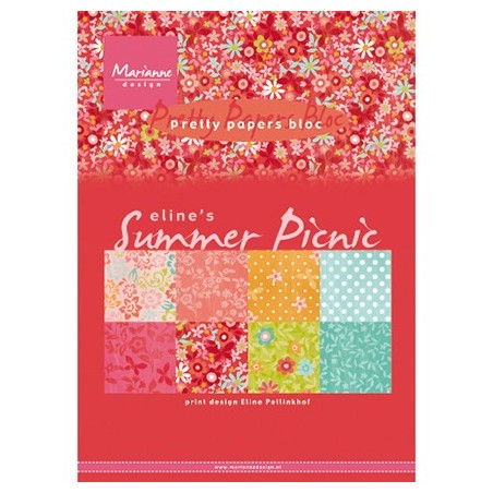 (PB7056)Pretty Papers bloc A5 Eline's Summer picnic
