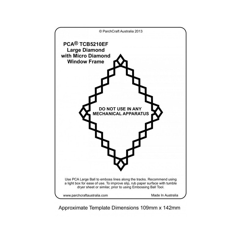 (PCA-TCB5210E)WINDOW FRAMES - Large Diamond with Micro Diamond Frame