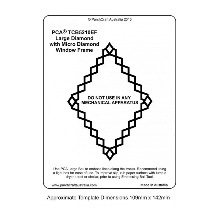 (PCA-TCB5210E)WINDOW FRAMES - Large Diamond with Micro Diamond Frame