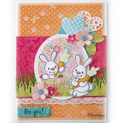 (ec0178)Clear Stamp Eline's cute animals – bunnies