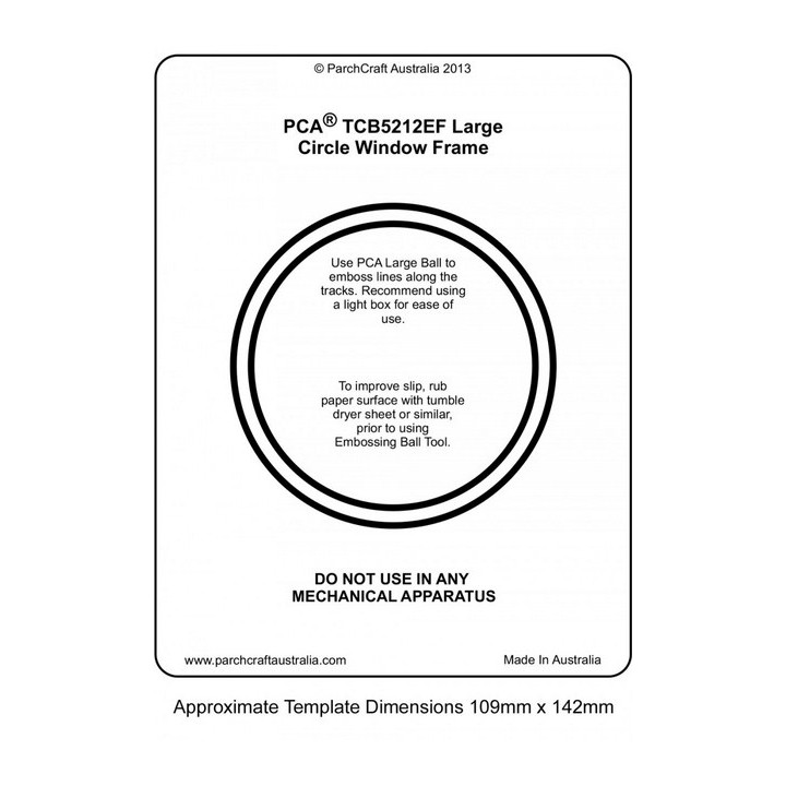 (PCA-TCB5212E)WINDOW FRAMES - Large Circle
