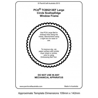 (PCA-TCB5213E)WINDOW FRAMES - Large Circle with ScallopEdge