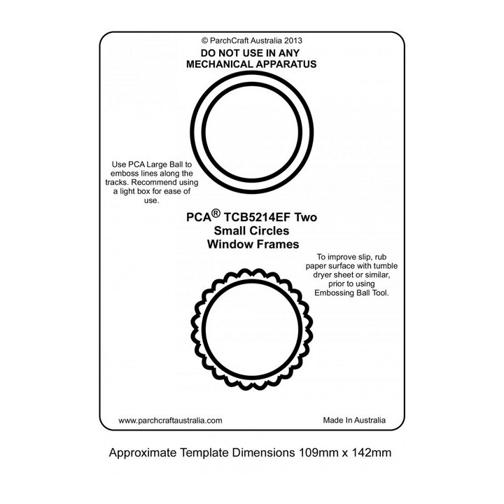 (PCA-TCB5214E)WINDOW FRAMES - Two Small Circles