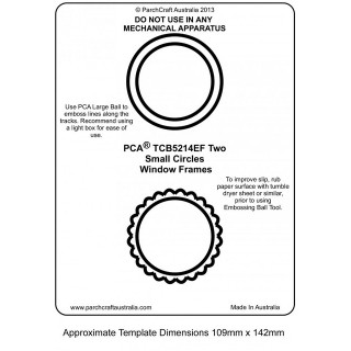 (PCA-TCB5214E)WINDOW FRAMES - Two Small Circles