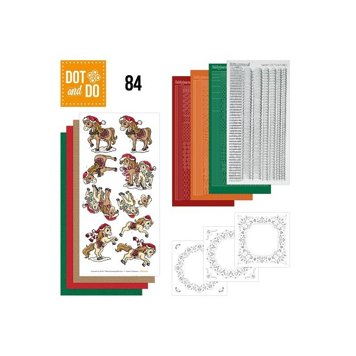 (DODO084)Dot and Do 84 - Yvonne Creations - Kerstpaarden