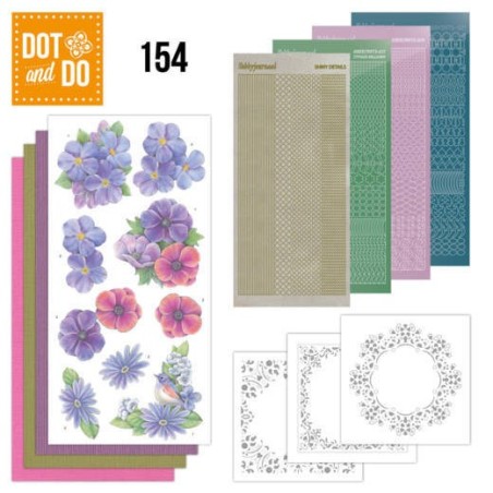 (DODO154)Dot and Do 154 Pink Flowers