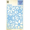 (LCDB002)Nellie's Layered combi dies Rectangle Flowers-2 Layer-B