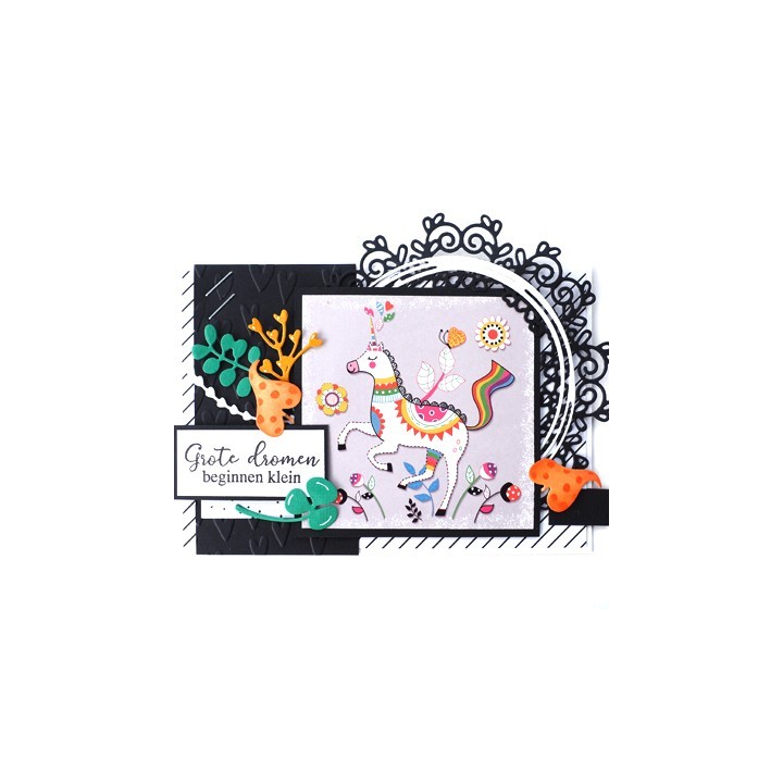 (CR1470)Craftables Floral Doily