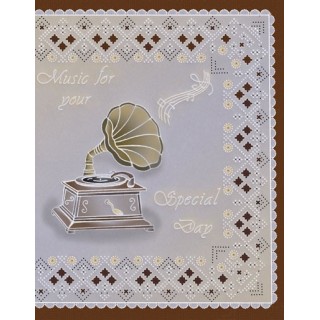 (TP3552E)PCA® - EasyEmboss Gramophone & Border