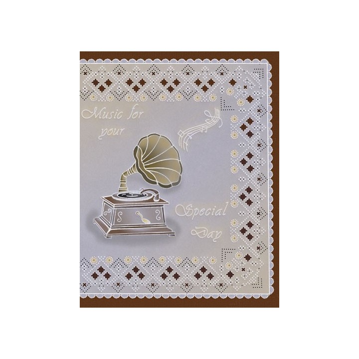 (TP3552E)PCA® - EasyEmboss Gramophone & Border