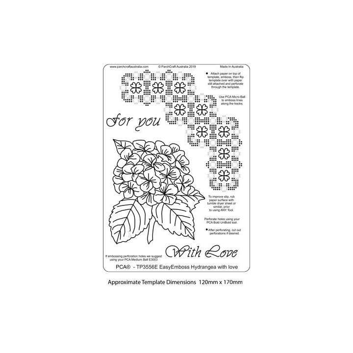 (TP3556E)PCA® - EasyEmboss Hydrangea With Love