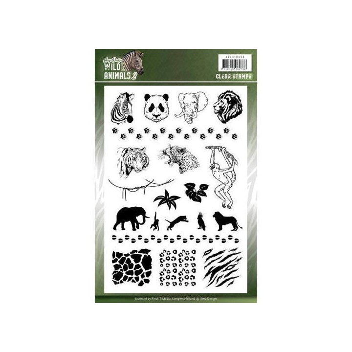 (ADCS10058)Clear Stamps - Amy Design - Wild Animals 4