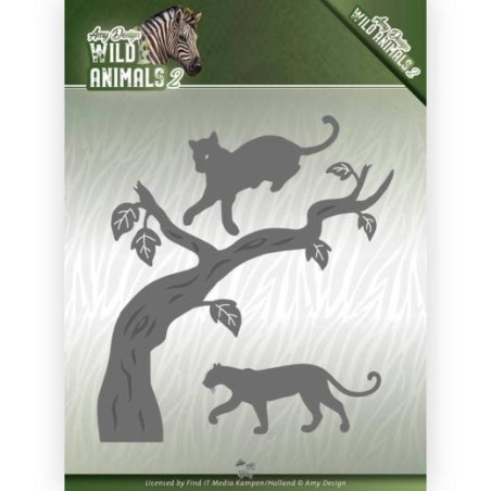 (ADD10175)Dies - Amy Design - Wild Animals 2 - Panther