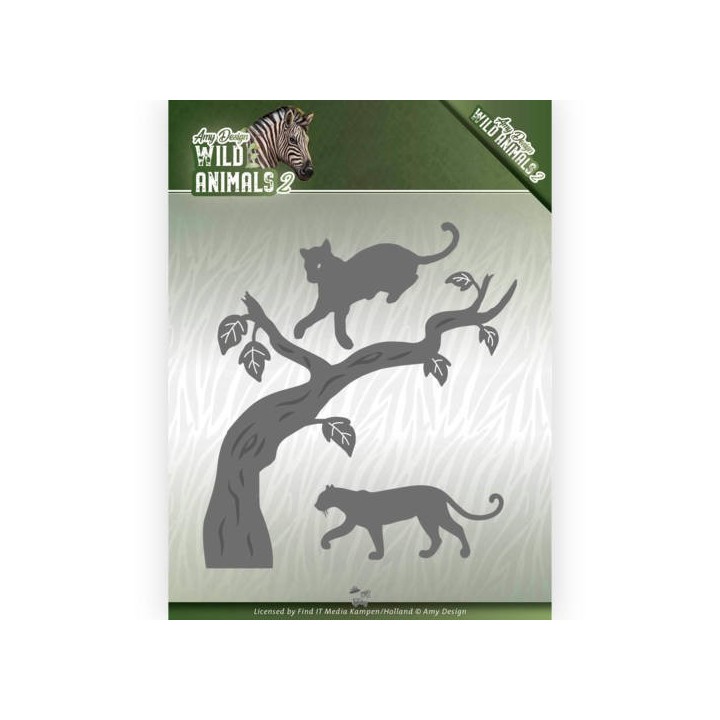 (ADD10175)Dies - Amy Design - Wild Animals 2 - Panther