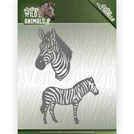 (ADD10178)Dies - Amy Design - Wild Animals 2 - Zebra