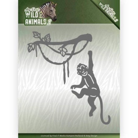 (ADD10179)Dies - Amy Design - Wild Animals 2 - Spider Monkey