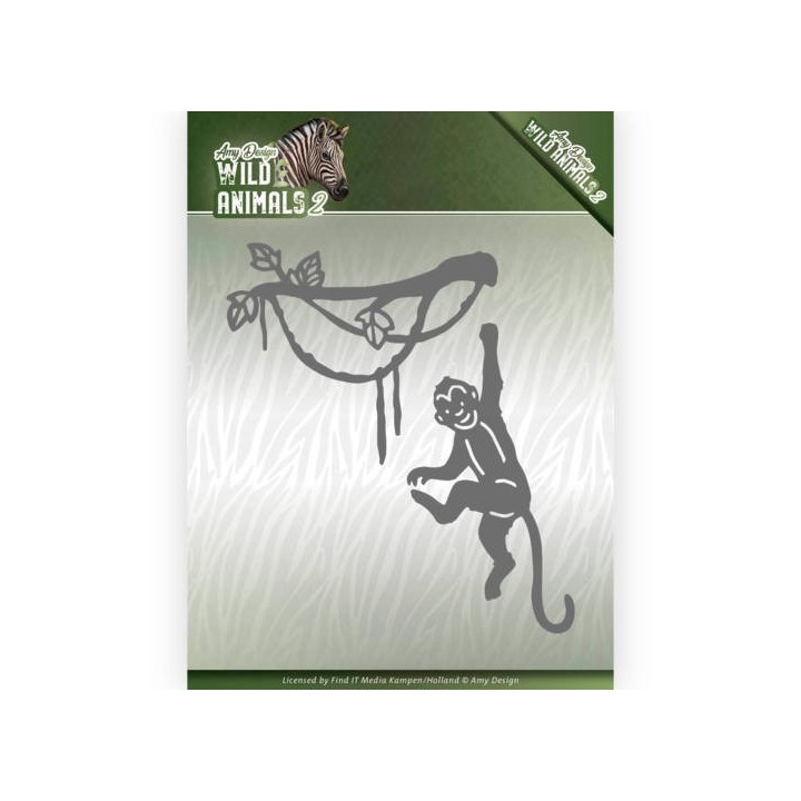 (ADD10179)Dies - Amy Design - Wild Animals 2 - Spider Monkey