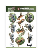 (SB10350)3D Pushout - Amy Design - Wild Animals 2 - Bears