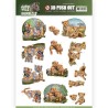 (SB10352)3D Pushout - Amy Design - Wild Animals 2 - Twins