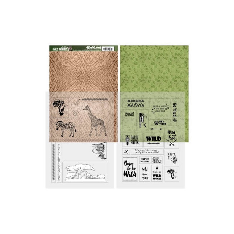 (ADMC1001)Printed Sheets - Amy Design - Wild Animals
