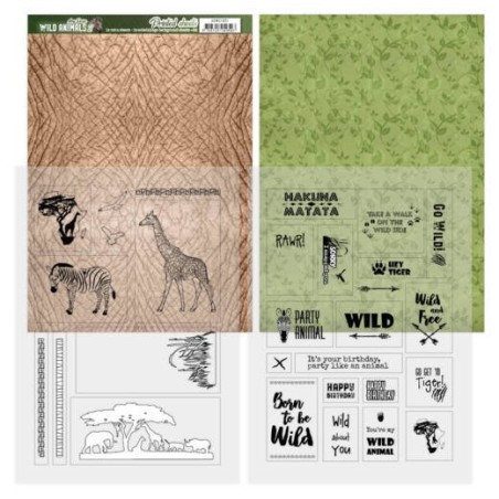 (ADMC1001)Printed Sheets - Amy Design - Wild Animals