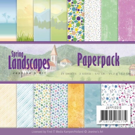 (JAPP10010)Paperpack - Jeanines Art - Spring Landscapes