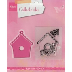 (COL1308)Collectables set Birdhouse flowers
