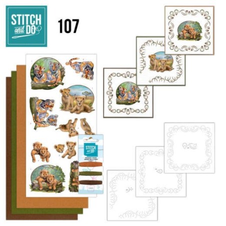 (STDO107)Stitch and Do 107 Wild Animals
