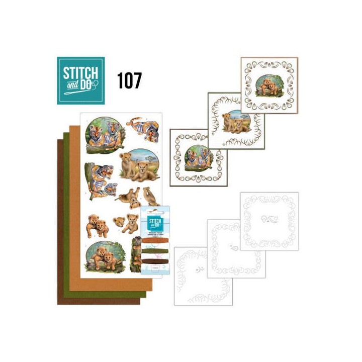 (STDO107)Stitch and Do 107 Wild Animals