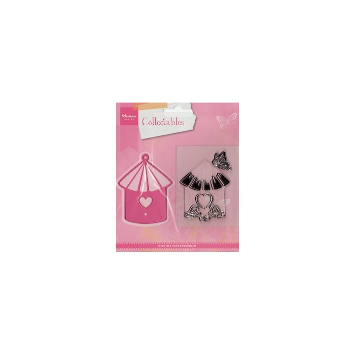 (COL1310)Collectables set Birdhouse birds